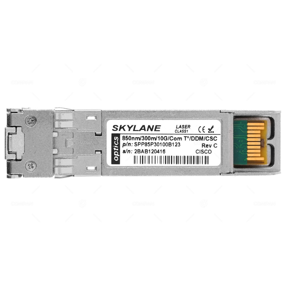 SPP85P30100B123  SKYLANE OPTICS OPTICAL TRANSCEIVER MODULE 10G 10GBASE-SR SFP+ LC MMF 850NM 300M